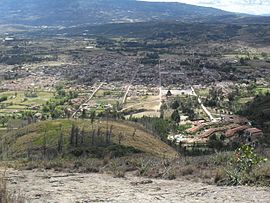 Blick auf Villa de Leyva