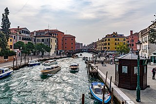 Rio Novo von südlich der Ponte dei Tre Ponti gesehen