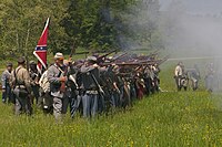 Re-enactment van de Slag bij Chancellorsville