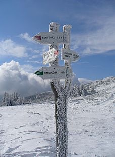 Tourist trail signs