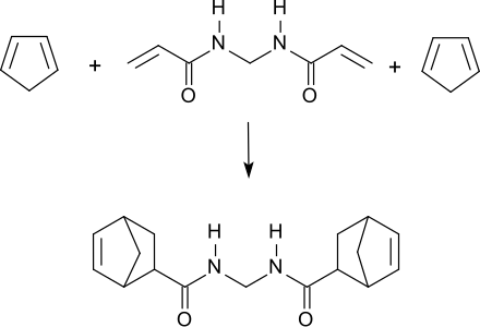 Diels-Alder-Reaktion von MBA mit Cyclopentadien