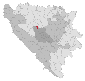 Lage der Gemeinde Dobretići in Bosnien und Herzegowina (anklickbare Karte)