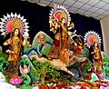 Durga Puja in Dhakeshwari Temple, by BDGamer (Note: Image in en-wiki)