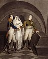 Zar Alexander I. ehrt zusammen mit König Friedrich Wilhelm III. und Königin Luise das Grab Friedrichs des Großen (1805)