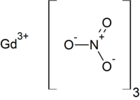 Strukturformel von Gadolinium(III)-nitrat