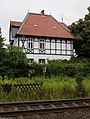 Ehemaliges Bahnhofsgebäude Kirchlengern (Streckenansicht)