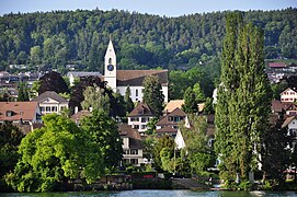 Männedorf vom Zürichsee aus gesehen