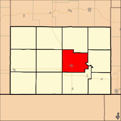 Location in Chautauqua County