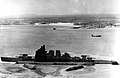 A B-25 over the "Muroc Maru"