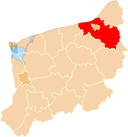 Location within the voivodeship