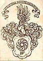 Wappen des Sebastian Scheler (vor 1563–um 1630), Ratsherrn zu Ravensburg