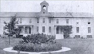 The original building at Shenandoah Valley Academy pictured in 1924.