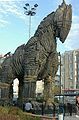 Trojanisches Pferd, Requisite des Films Troja, Çanakkale, Türkei