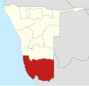 Lage in Namibia