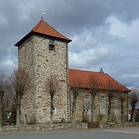 92. Platz: Dehio mit Ev.-luth. Kirche in Bühren, Samtgemeinde Dransfeld, Südniedersachsen