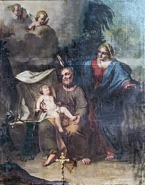 Der heilige Josef, Maria und das Jesuskind, von Maurin.