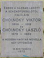 Cholnoky Viktor és Cholnoky László Ráday utca 54.