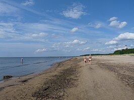 Op het strand