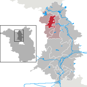 Poziția Großwoltersdorf pe harta districtului Oberhavel