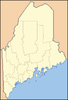 Blank map of Maine