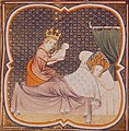 II. Philippe Augustus'un doğumu (Kaynak: V. Charles Grandes Chroniques de France, 14. yüzyıl).