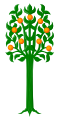 Narrow orange tree.svg