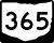 State Route 365 marker