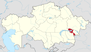 Lage in Kasachstan