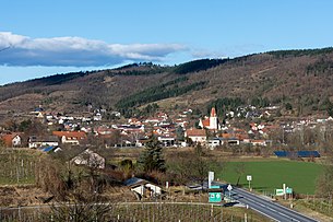 Südansicht von Schönberg am Kamp.