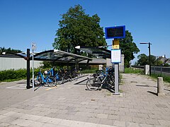 Dronryp, Fahrradabstellanlage am Bahnhof Dronryp