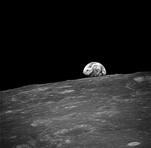 Ay'dan Dünya'nın görünüşü (Üreten:NASA)