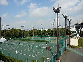 Ariake tennispark in Tokio