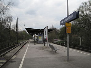 Der Inselbahnsteig des Haltepunktes