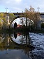 März 2009 Die Friedensbrücke über die Spree in Bautzen.