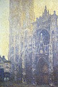 Rouen Cathedral, Facade and Tour d'AlbaneI, dull day 1892–1894 Beyeler Museum Riehen, Switzerland