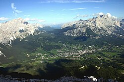 Cortina d’Ampezzo látképe