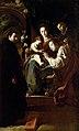 Mystische Hochzeit der Hl. Katharina mit den Hl. Dominikus und Petrus, 229,5 × 140,5 cm, Öl auf Leinwand, 1618–1620, KHM, Wien