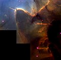 Η εικόνα ενός αστρικό πίδακα από το Χαμπλ. Credit: ΝΑΣΑ/ESA.