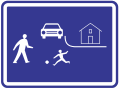 Residential area (speed limit 20 km/h implied)