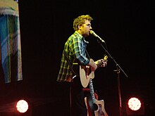 Lawson performing in Sheffield in 2015