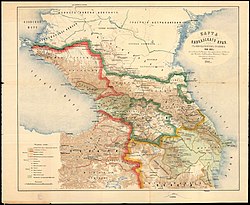 Borçalı Sultanlığı dahil Kafkasya haritası(1801)