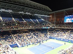 Das Louis Armstrong Stadium, das zweitgrößte Stadion der Anlage, 14.061 Plätze