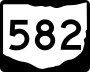 State Route 582 marker