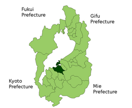 Ōmihachiman – Mappa