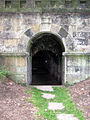 Gießmannscher Tunnel, Ausgangs-Mundloch: Eingang