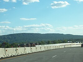 Rib Mountain gezien vanaf Interstate 39