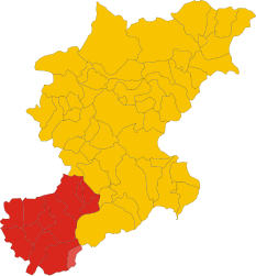 Unione montana Feltrina – Mappa