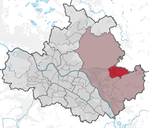 Lage des statistischen Stadtteils Weißig in Dresden