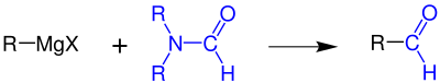 Reaktionsschema Bouveault-Aldehyd-Synthese