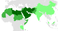 Arabic alphabet world distribution - three shades.png